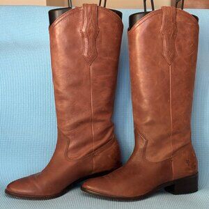 Frye Womens 7 M Ray Brown Leather Western Cowboy Boots 3471361 COG